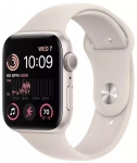 Watch 44mm Starlight Aluminum Case with Starlight Sport Band - S/M (MXEU3) Series SE2 2024