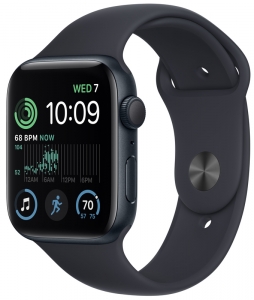 Watch 44mm Midnight Aluminum Case with Midnight Sport Band - M/L (MXG23) Series SE2 + LTE