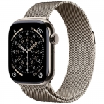 Watch 42mm Natural Titanium Case with Natural Milanese Loop (MF8P4) Series 11