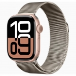 Watch 42mm Rose Gold Aluminium Case with Natural Milanese Loop (MWWY3/MXMM3) Series 10 LTE