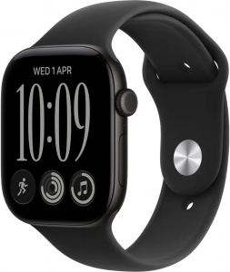 Watch 46mm Black Aluminium Case with Black Sport Band - M/L (MJEL4) Series 12