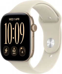 Watch 46mm Light Gold Aluminium Case with Sand Sport Band - M/L (MJEP4) Series 12
