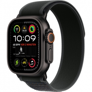 Watch Ultra 2 49mm Black Titanium Case with Black Trail Loop - M/L (MX4V3) EU