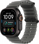Watch Ultra 4 49mm Black Titanium Case with Translucent Black Ocean Band (MJAY4)
